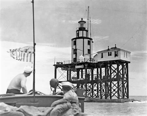 Galveston Jetty Lighthouse Texas At