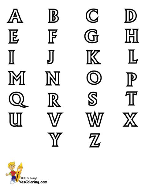 Standard Letter Printables Free Alphabet Coloring Page Alphabets