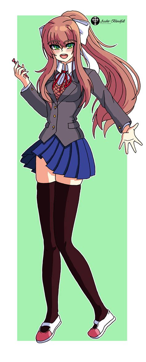 monika fan art r ddlc