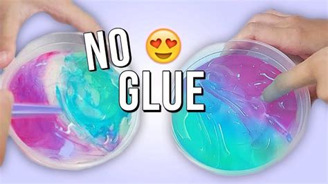 Slime Without Glue💦 5 Easy Diy Slimes Without Glue 💦testing No Glue