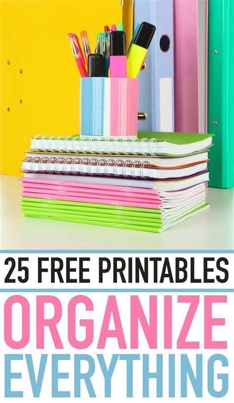 How To Organize Your Life Printables Nawyi