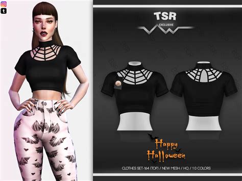 Halloween Clothes Set 164 Top Bd565 By Busra Tr The Sims Game