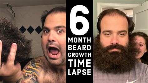 6 Month Beard Growth Timelapse 1 Day 1 Second YouTube