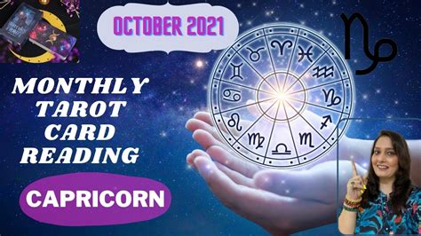 Monthly Tarot October 2021 Capricorn Youtube