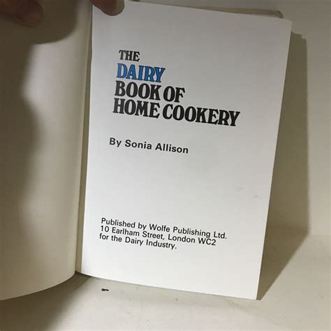 The Dairy Book Of Home Cookery By Sonia Allison Hardback Ebay