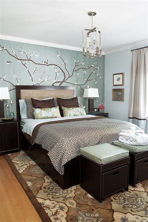 Gorgeous Bedroom Interior Design In Luxury Brown And Green Bedroom