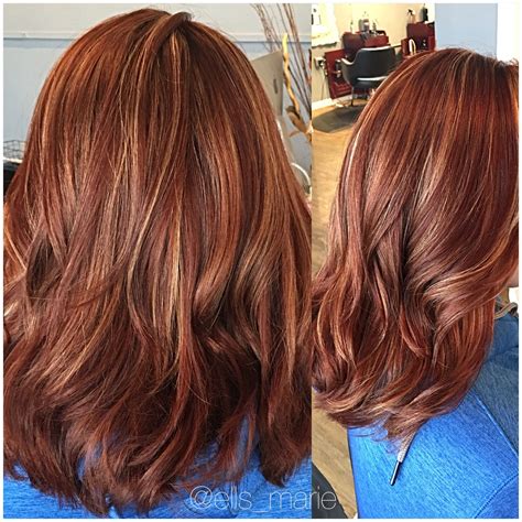 Red Copperblonde Highlights Red Hair Hair