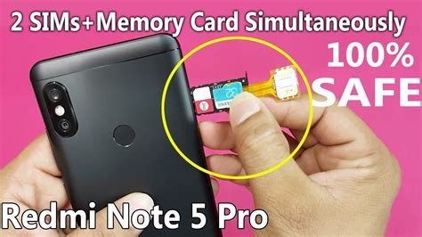 Xiaomi Redmi Note PRO Dual Sim SD Card Simultaneously How To Use Sims And SD Card
