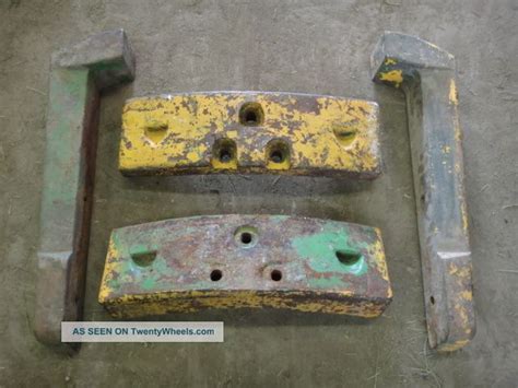 John Deere 4 Piece Tractor Weights 730 520 620 720 530 630 Rare Weight