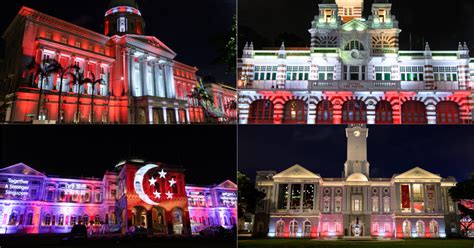 10 Buildings In Spore Illuminated In National Flag