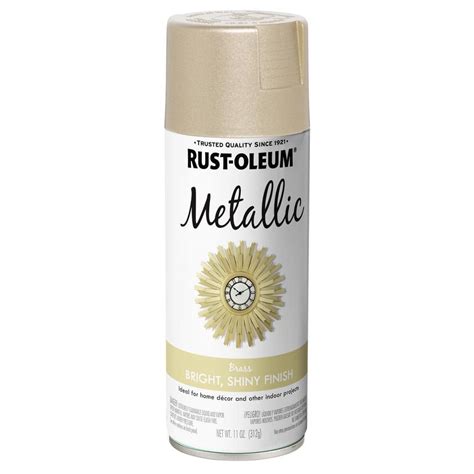 Rust Oleum Specialty 11 Oz Metallic Brass Spray Paint 342602 The