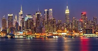 Manhattan at night - New York - Cities - Categories - Canvas Prints ...