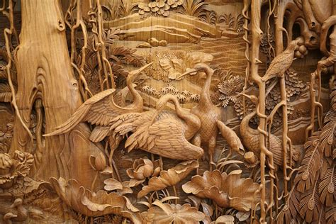 The Exquisite Detail Of Traditional Chinese Dongyang Wood Carving