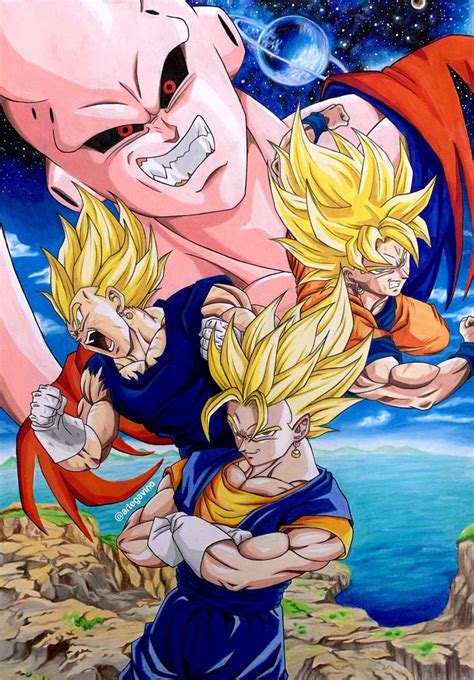 Db Z Saga Buu Vegetto Vs Super Buu Personajes De Goku Personajes De