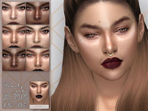 Imf Beauty Marks With Freckles By Izziemcfire At Tsr Sims 4 Updates