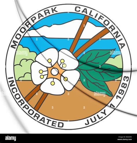 3d Seal Of Moorpark California Usa 3d Illustration Stock Photo Alamy
