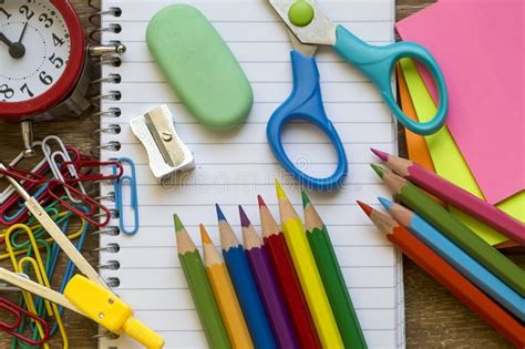 School And Office Equipment Stationery Materials Stock Image Image