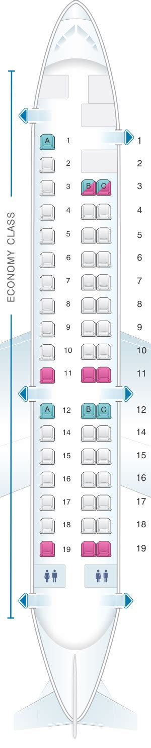 Seat Map Aeromexico Embraer Erj 145