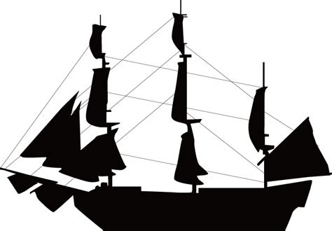 Sailboat Ship Silhouette Clip Art Sailing Boats Png Download 743