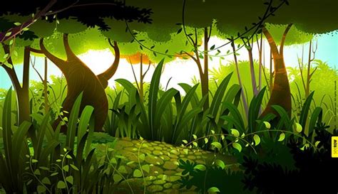 2d Animation Bg On Behance Environment Concept Art Background Design