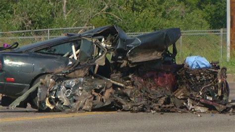 Car Ripped Apart After Crash With Semi In Sw Okc