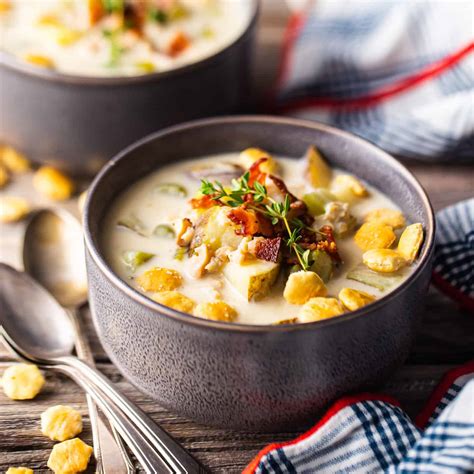 Real Deal New England Clam Chowder Recipe Baking A Moment