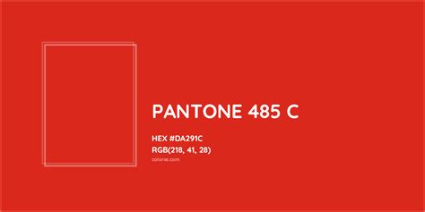 About Pantone 485 C Color Color Codes Similar Colors And Paints