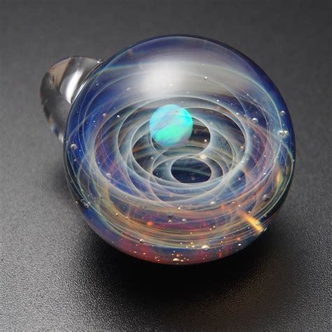 New Design Opal Compatible With High Borosilicate Beautiful Universe Glass Ball Galaxy Glass