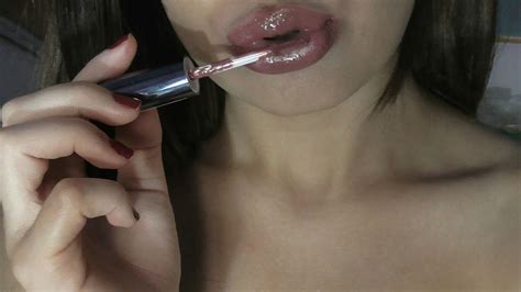 Asmr Lipstick Application Mouth Sounds Close Up Youtube