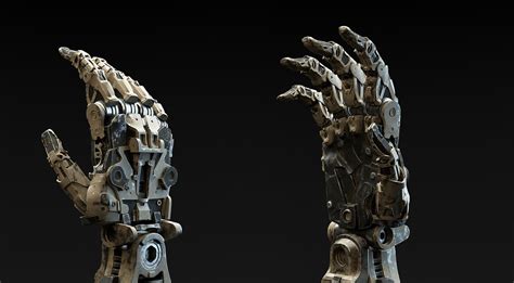 Artstation Bionic Arm Textured Bosko Ognjevic Bionico Real Robots