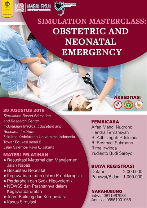 Simulation Masterclass Obstetric And Neonatal Emergency Seminar Dokter