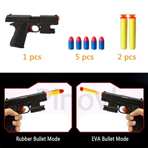 Pinovk Kid Toy Gun Realistic 11 Scale Colt M1911a1 Rubber Bullet