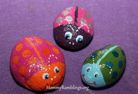 River Rock Painting Fun Craft Project Mommy Ramblings