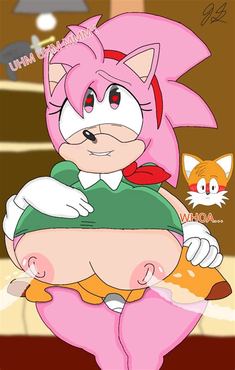 Rule 34 Amy Rose Blush Breast Milking Classic Amy Rose Eulipotyphlan Heart Shaped Pupils