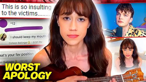 The Creepy Details You Missed In Colleen Ballingers Apology Song Youtube