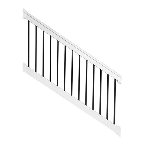 Despite the versatile selection, it isn't unusual for a railing product to not fit a space exactly. Weatherables Vilano 3 ft. x H 8 ft. W Vinyl White Stair ...