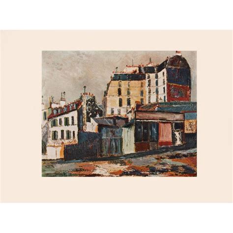 1950s After Maurice Utrillo Rue Ravignan First Edition Period Print