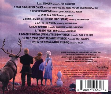 Various Artists Frozen 2 Cd Original Soundtrack Original