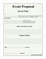 38 Best Event Proposal Templates & Free Examples ᐅ TemplateLab