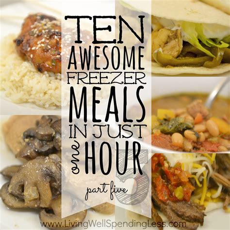 10 Freezer Meals In One Hour Part 5 Living Well Spending Less