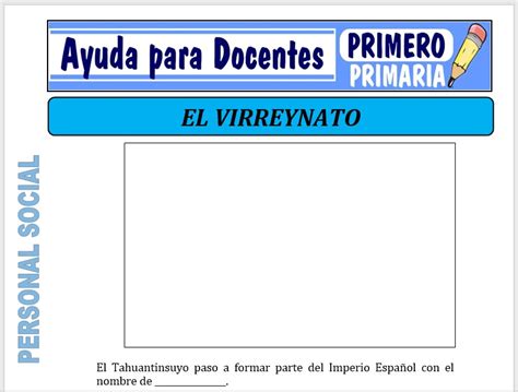 Nuestro Virreinato Para Quinto De Primaria Fichas De Trabajo Images