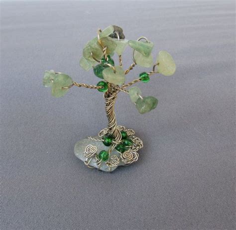 Sea Glass Tree Of Life Genuine Beach Glass Sterling Silver Etsy Canada Inspirational