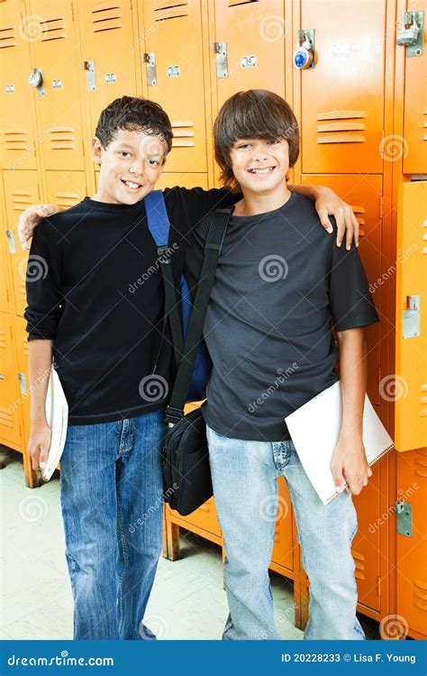 School Boys Best Friends Stock Image Image Of Hallway 20228233