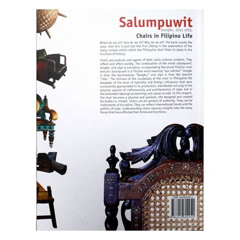 Salumpuwit Chairs In Filipino Life Philippine Books