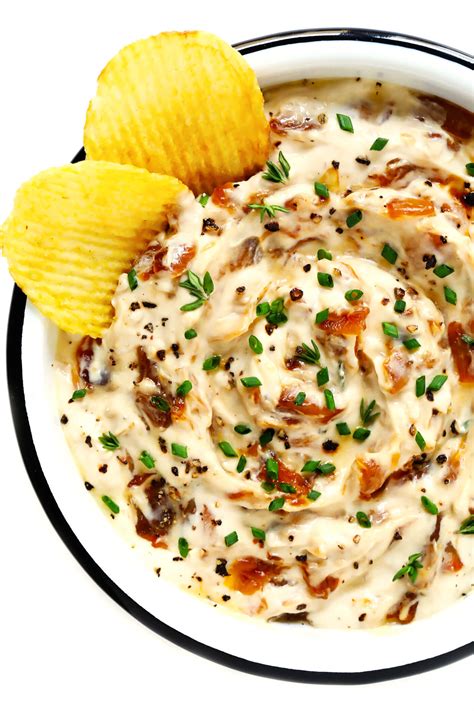 Caramelized onions in a cool, tangy creamy base and savory spices. French Onion Dip Recipe | Gimme Some Oven