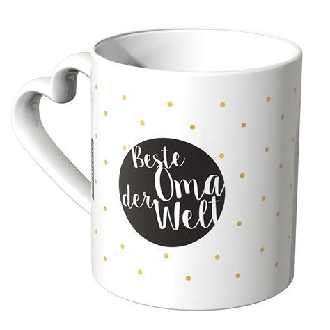 juniwords herz tasse beste oma der welt punkte