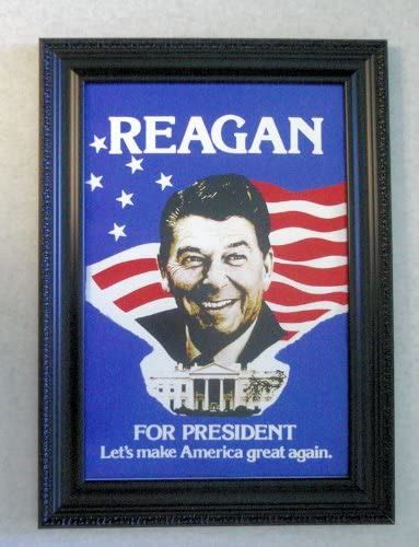 President Ronald Reagan Campaign Poster Framed Prints