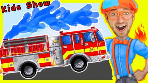 Videos For Children Fire Truck Nursery Rhymes Playlist By Blippi