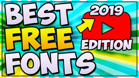 Best Free Fonts For Graphic Design And Youtube 2019 Thumbnails