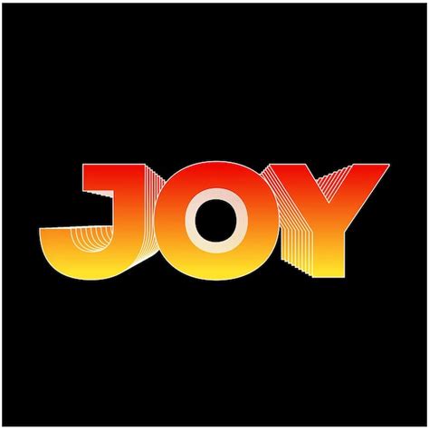 Premium Vector Joy Typography Monogram Joy Lettering Icon